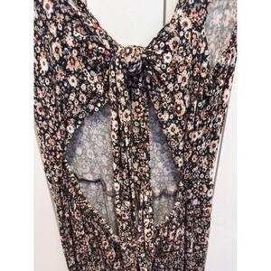 Lascana‎ Floral Maxi Dress Womens Size Small Multicolor Cutout Back Cottagecore